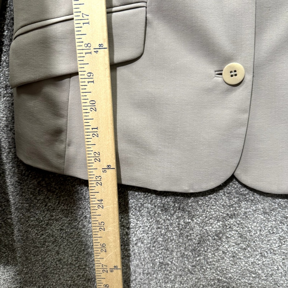 Eileen Fisher Blazer Jacket Women Small Gray 3 Button Notch Lapel Office Career - Picture 11 of 13